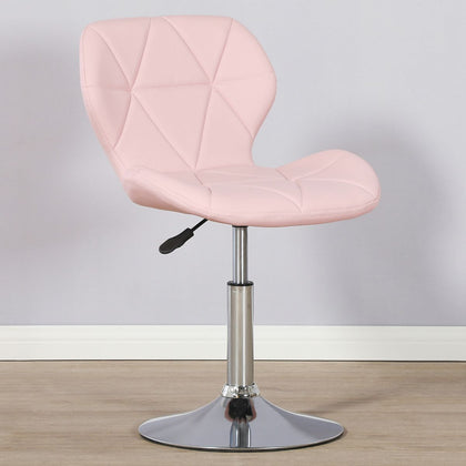 Static Swivel Geometric Design Chair with Adjustable Height