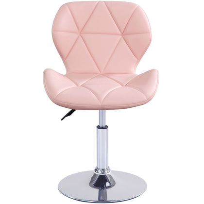 Static Swivel Geometric Design Chair with Adjustable Height