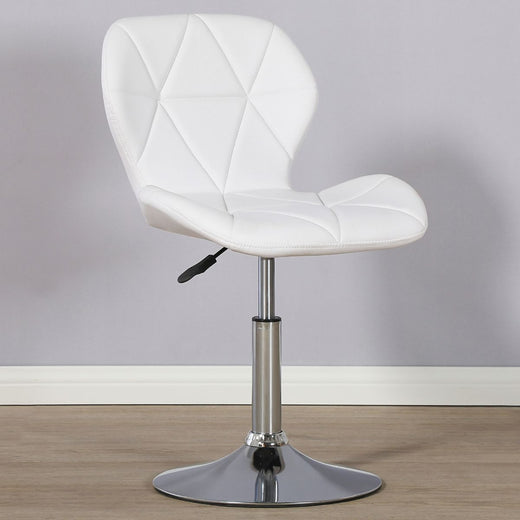 Static Swivel Geometric Design Chair with Adjustable Height