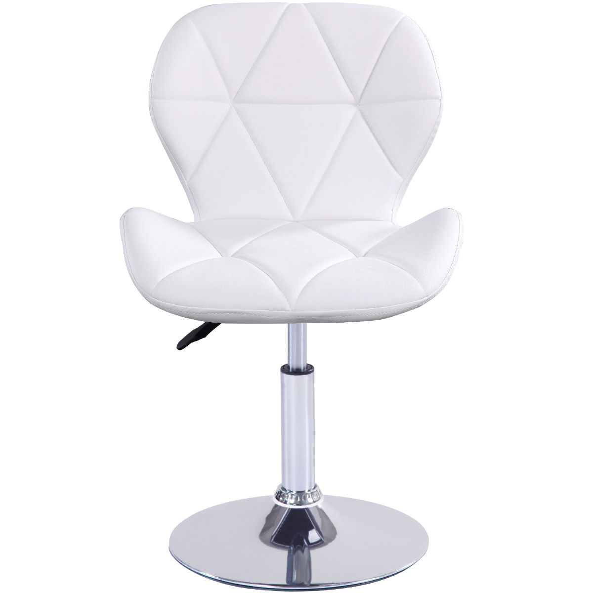 Static Swivel Geometric Design Chair with Adjustable Height