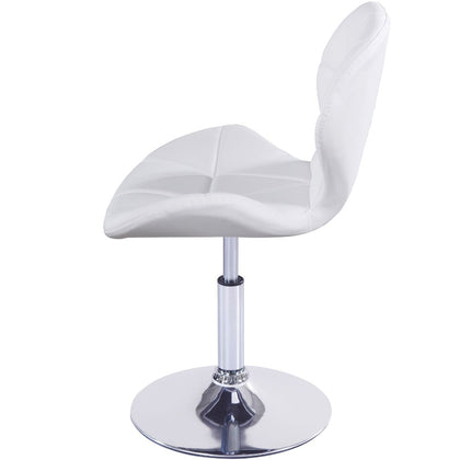 Static Swivel Geometric Design Chair with Adjustable Height