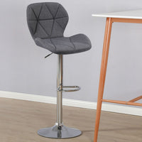 Thumbnail for Diamond Adjustable Swivel Bar Stool with Backrest