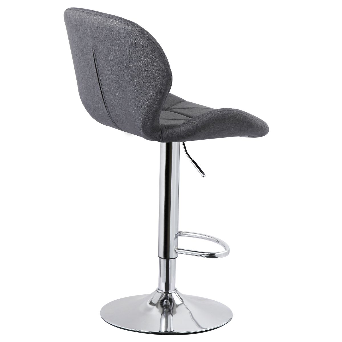 Diamond Adjustable Swivel Bar Stool with Backrest