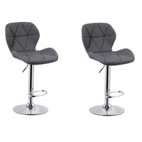 Thumbnail for Diamond Adjustable Swivel Bar Stool with Backrest