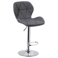 Thumbnail for Diamond Adjustable Swivel Bar Stool with Backrest