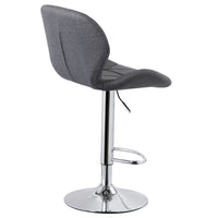 Thumbnail for Diamond Adjustable Swivel Bar Stool with Backrest