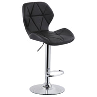 Thumbnail for Diamond Adjustable Swivel Bar Stool with Backrest