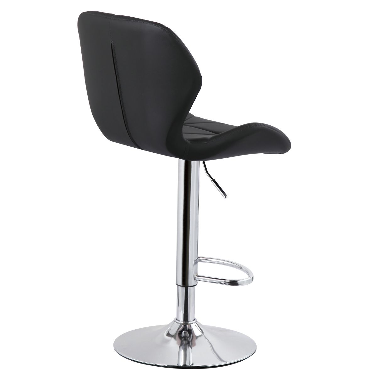 Diamond Adjustable Swivel Bar Stool with Backrest