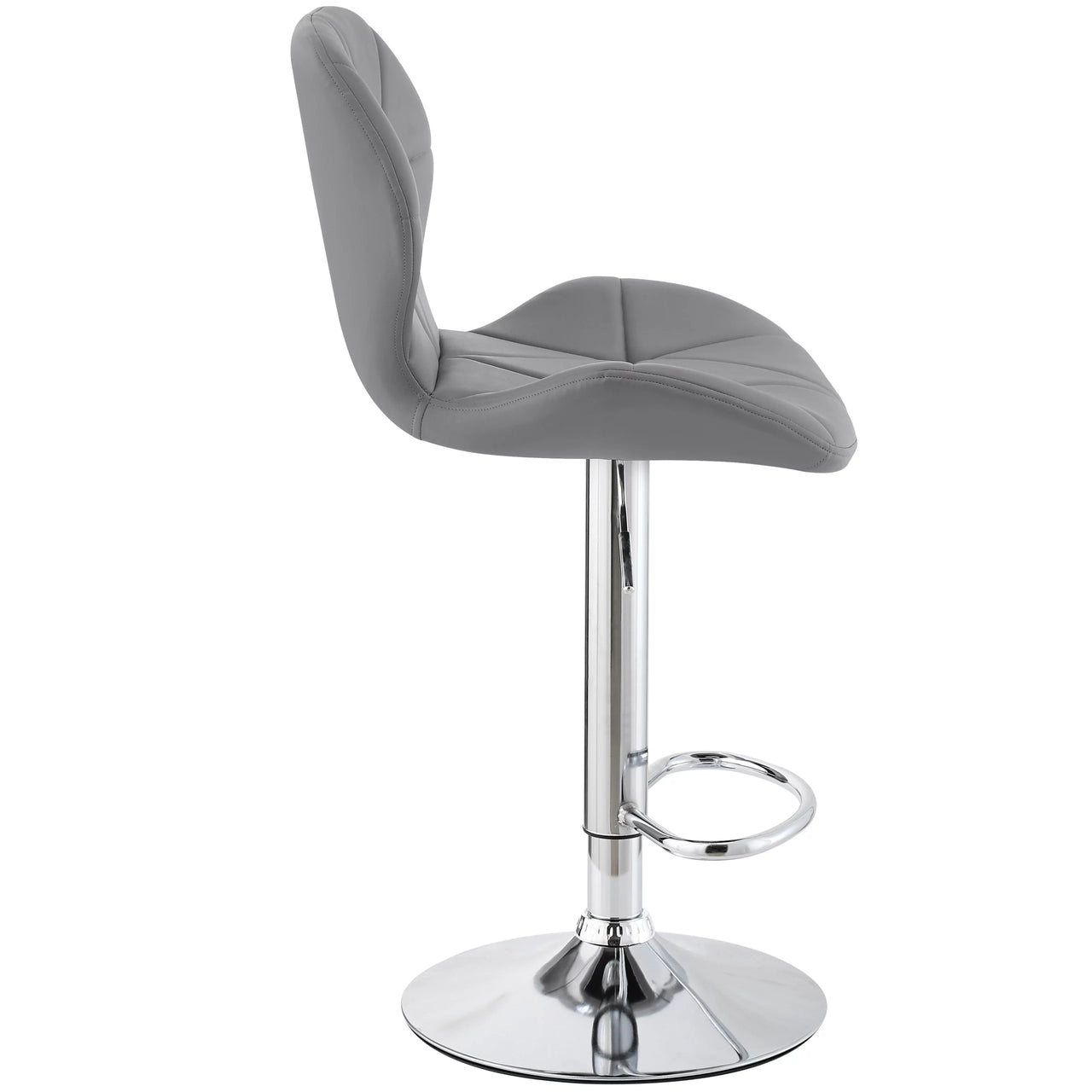 Diamond Adjustable Swivel Bar Stool with Backrest