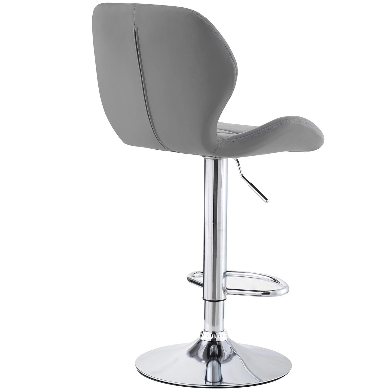 Diamond Adjustable Swivel Bar Stool with Backrest