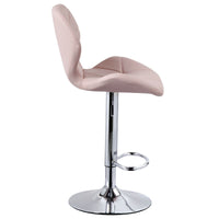 Thumbnail for Diamond Adjustable Swivel Bar Stool with Backrest