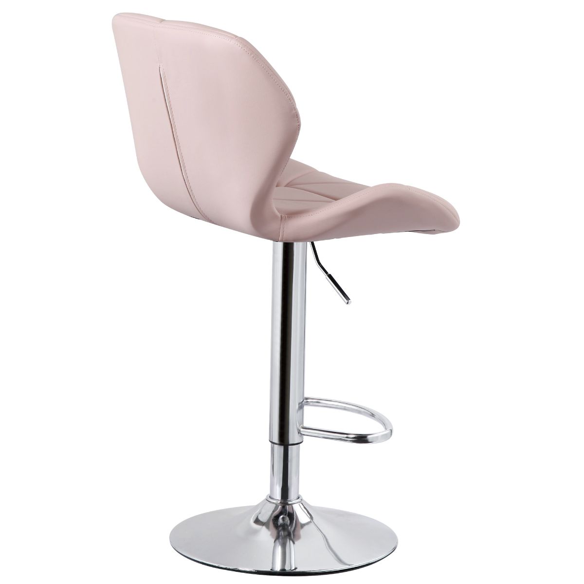 Diamond Adjustable Swivel Bar Stool with Backrest