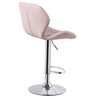 Thumbnail for Diamond Adjustable Swivel Bar Stool with Backrest