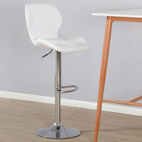 Thumbnail for Diamond Adjustable Swivel Bar Stool with Backrest