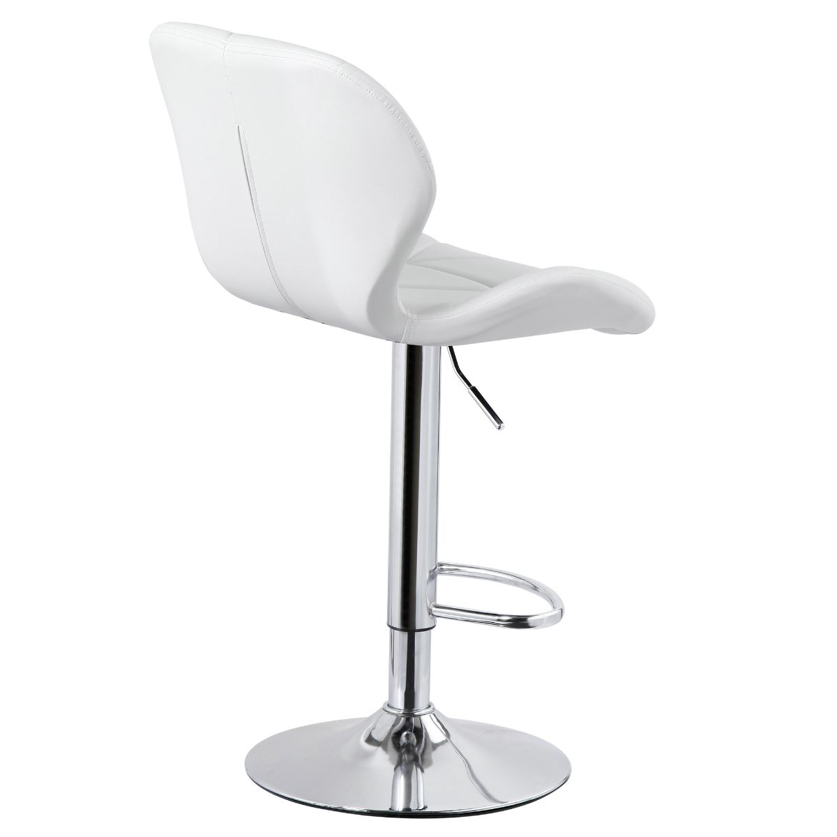 Diamond Adjustable Swivel Bar Stool with Backrest