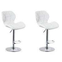 Thumbnail for Diamond Adjustable Swivel Bar Stool with Backrest