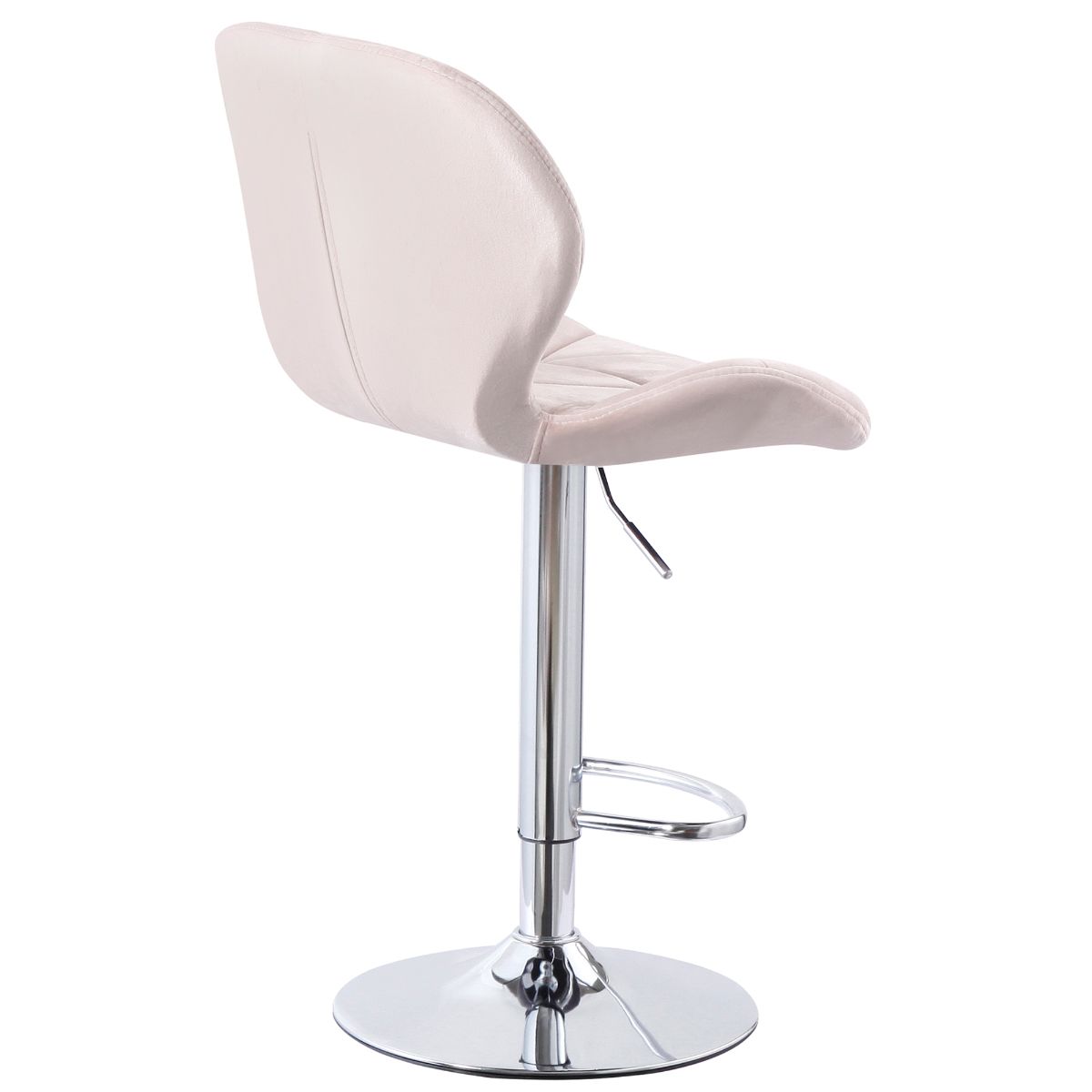 Diamond Adjustable Swivel Bar Stool with Backrest