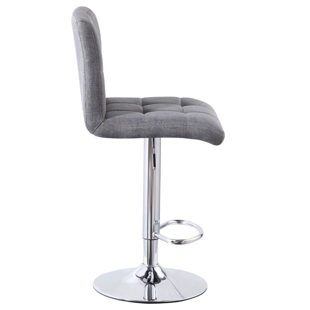 Cube Adjustable Swivel Bar Stool with Backrest