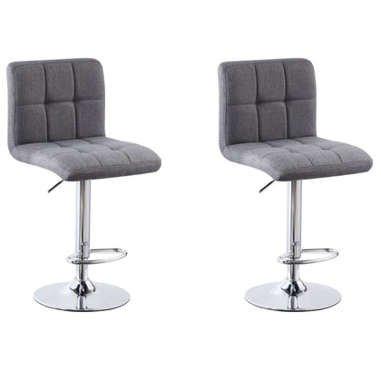 Cube Adjustable Swivel Bar Stool with Backrest