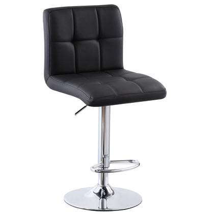 Cube Adjustable Swivel Bar Stool with Backrest