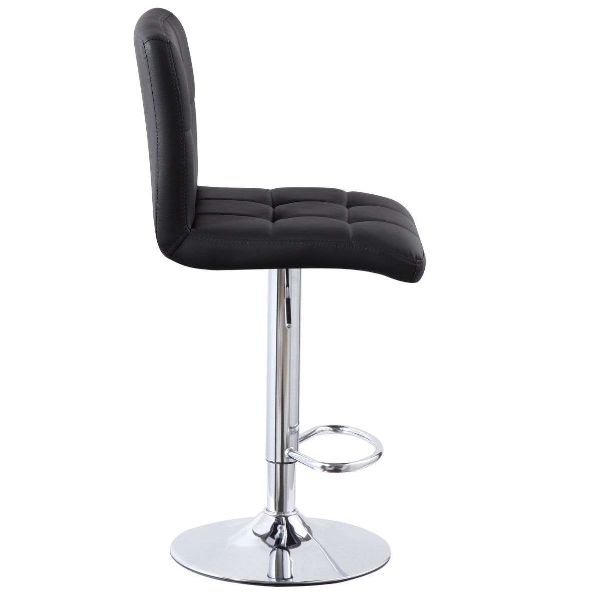 Cube Adjustable Swivel Bar Stool with Backrest