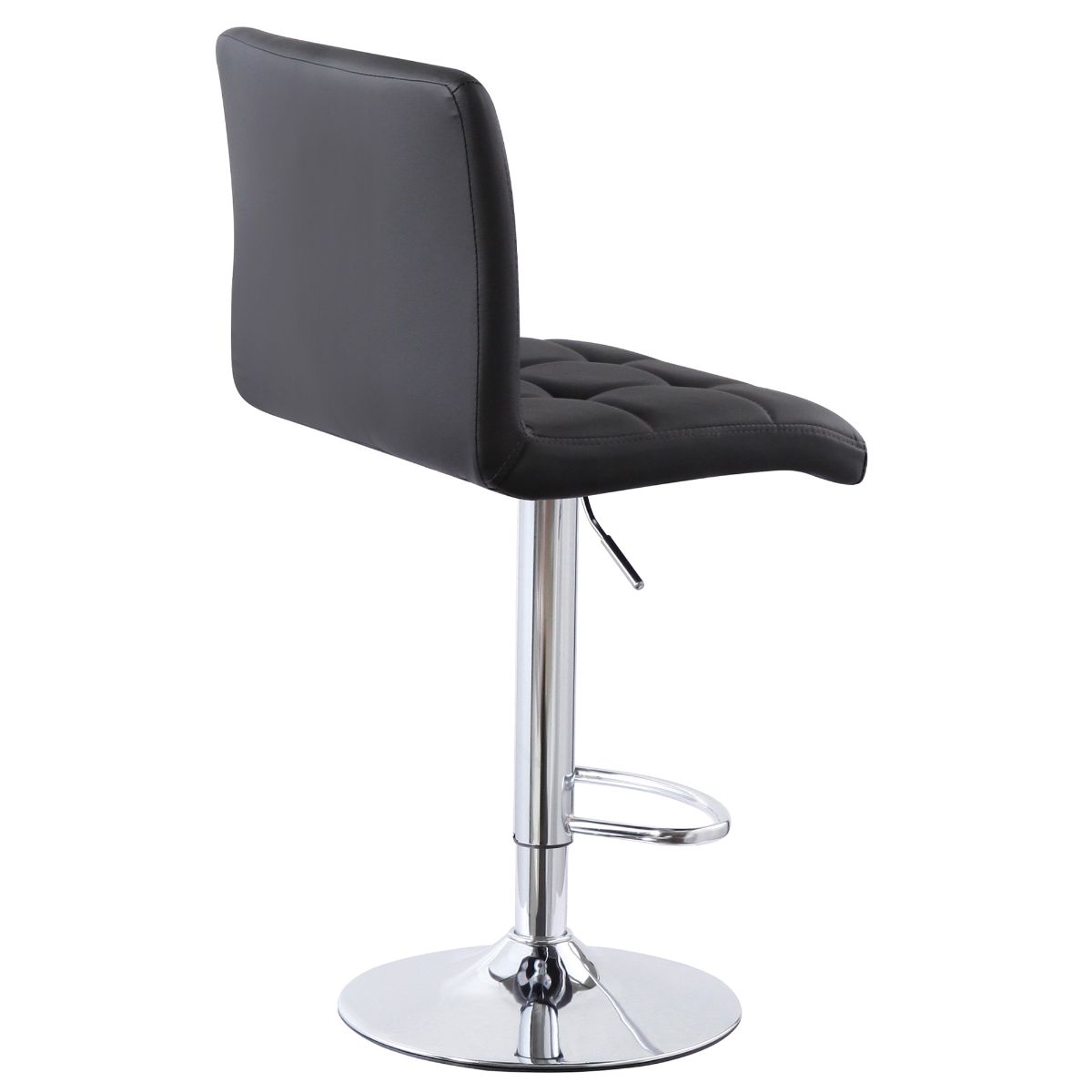 Cube Adjustable Swivel Bar Stool with Backrest