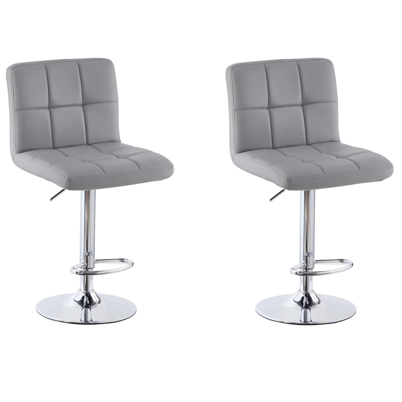 Cube Adjustable Swivel Bar Stool with Backrest