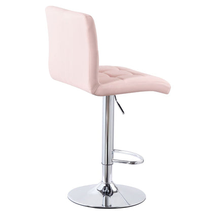 Cube Adjustable Swivel Bar Stool with Backrest