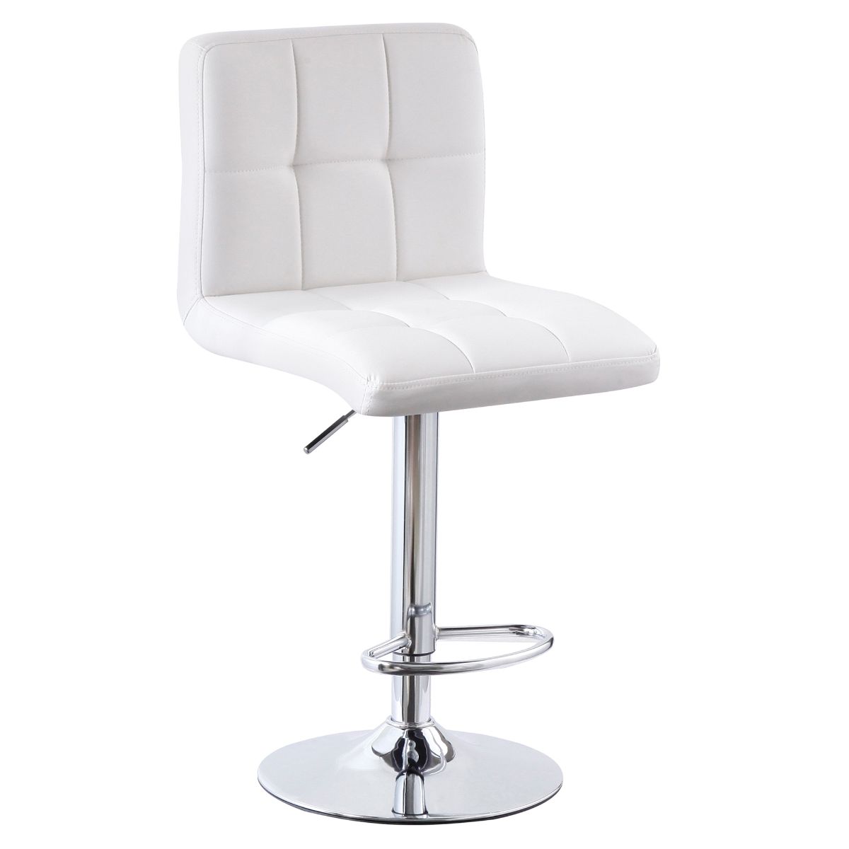 Cube Adjustable Swivel Bar Stool with Backrest