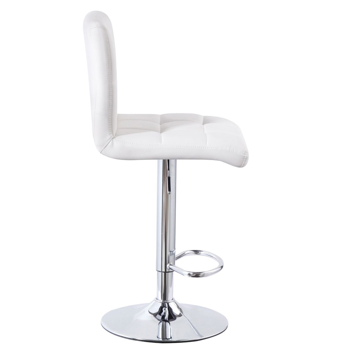 Cube Adjustable Swivel Bar Stool with Backrest