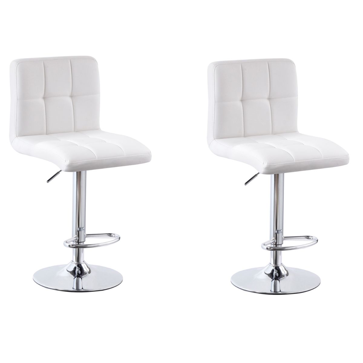 Cube Adjustable Swivel Bar Stool with Backrest