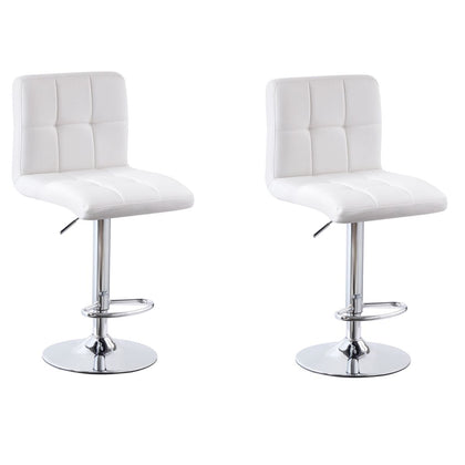 Cube Adjustable Swivel Bar Stool with Backrest