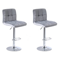 Thumbnail for Cube Adjustable Swivel Bar Stool with Backrest