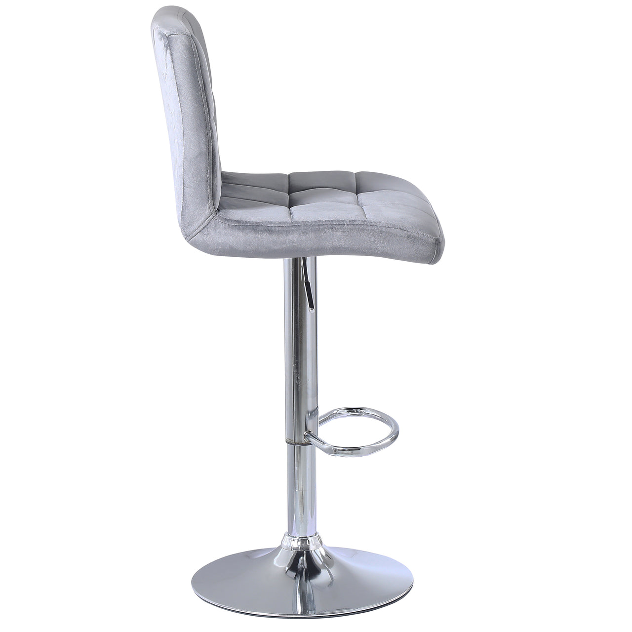 Cube Adjustable Swivel Bar Stool with Backrest