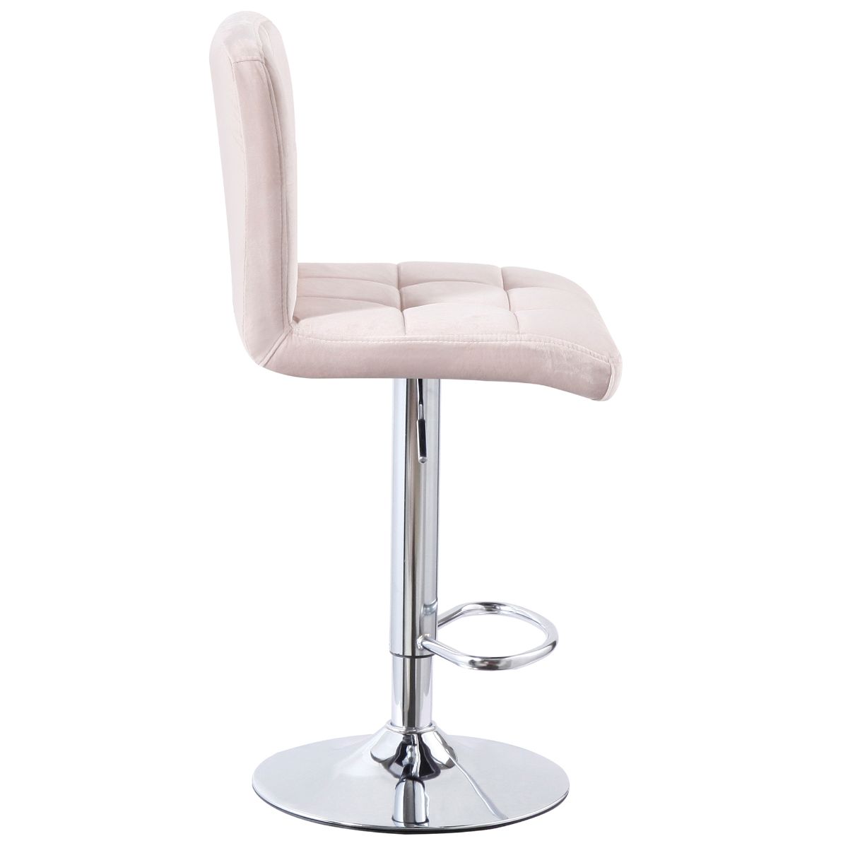 Cube Adjustable Swivel Bar Stool with Backrest