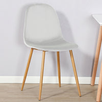 Thumbnail for 2 x Modern Dining Chairs with Oak Effect Legs