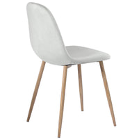 Thumbnail for 2 x Modern Dining Chairs with Oak Effect Legs