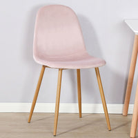 Thumbnail for 2 x Modern Dining Chairs with Oak Effect Legs