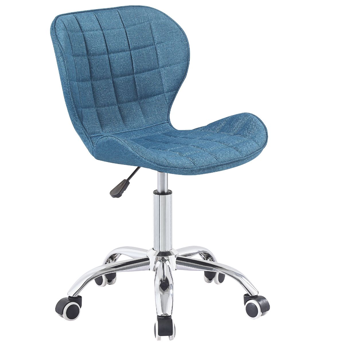 Swivel Office Chair with Chrome Base Wheels and Adjustable Height