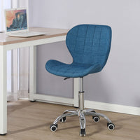 Thumbnail for Swivel Office Chair with Chrome Base Wheels and Adjustable Height