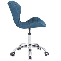 Thumbnail for Swivel Office Chair with Chrome Base Wheels and Adjustable Height