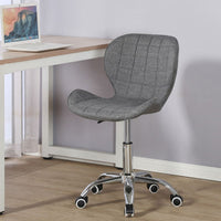 Thumbnail for Swivel Office Chair with Chrome Base Wheels and Adjustable Height