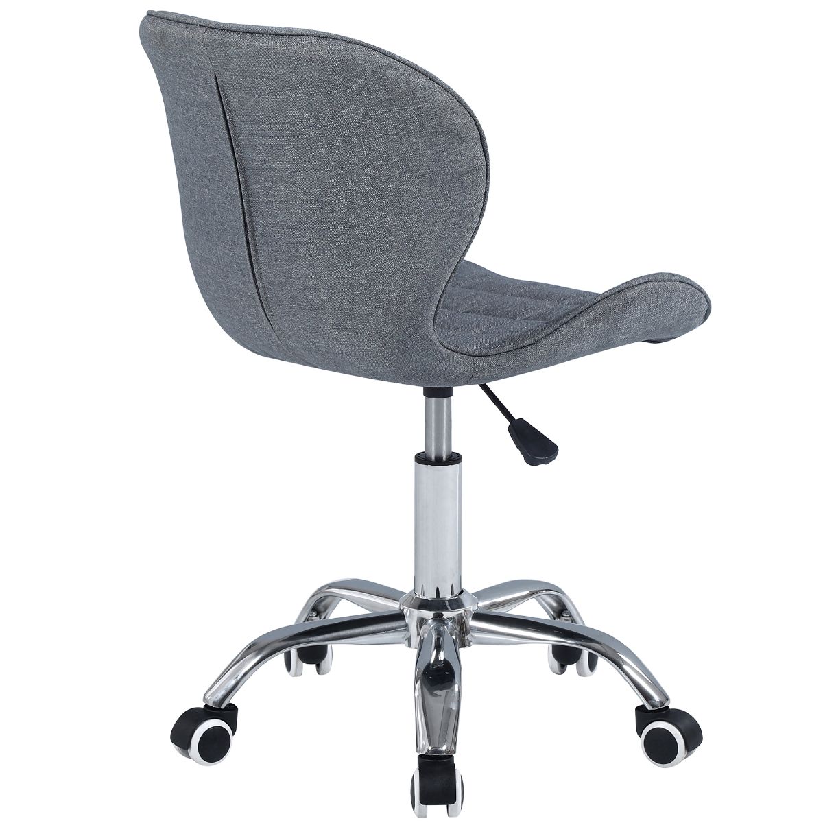 Swivel Office Chair with Chrome Base Wheels and Adjustable Height