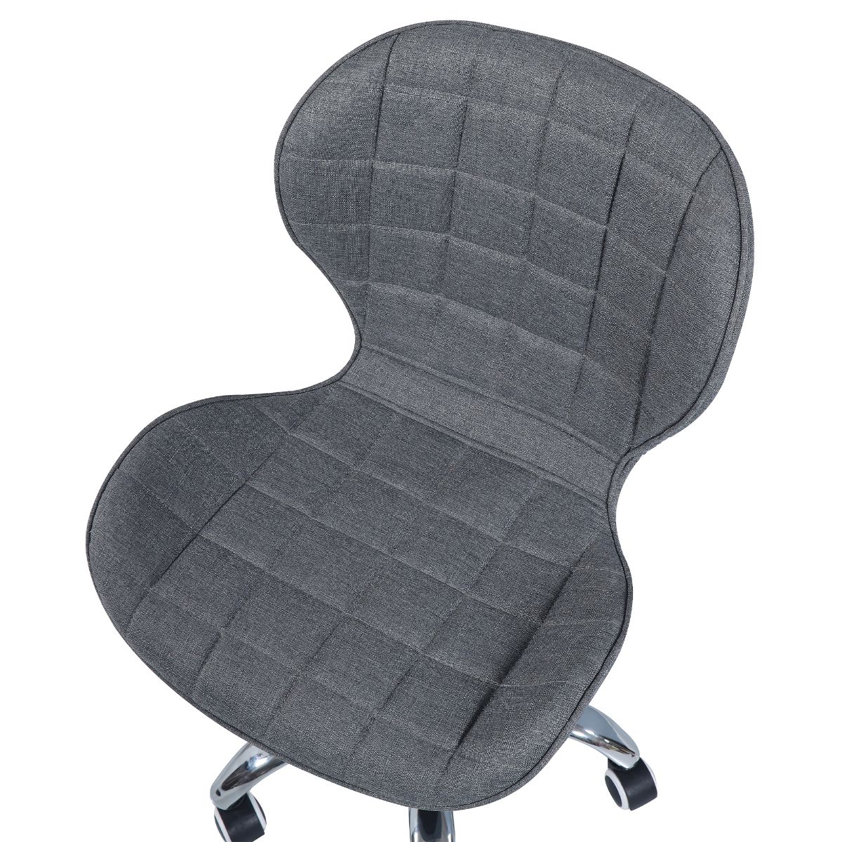 Swivel Office Chair with Chrome Base Wheels and Adjustable Height