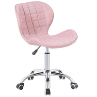 Thumbnail for Swivel Office Chair with Chrome Base Wheels and Adjustable Height