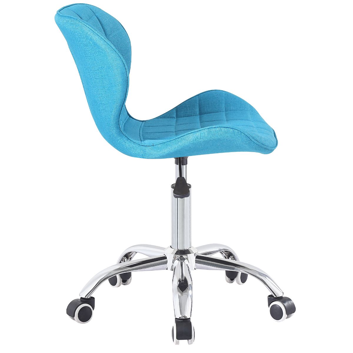 Swivel Office Chair with Chrome Base Wheels and Adjustable Height