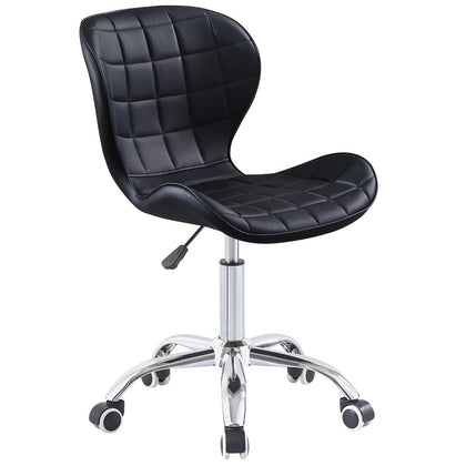 Swivel Office Chair with Chrome Base Wheels and Adjustable Height