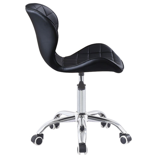 Swivel Office Chair with Chrome Base Wheels and Adjustable Height