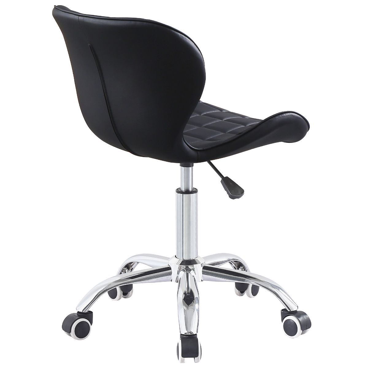 Swivel Office Chair with Chrome Base Wheels and Adjustable Height