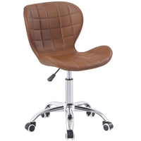 Thumbnail for Swivel Office Chair with Chrome Base Wheels and Adjustable Height